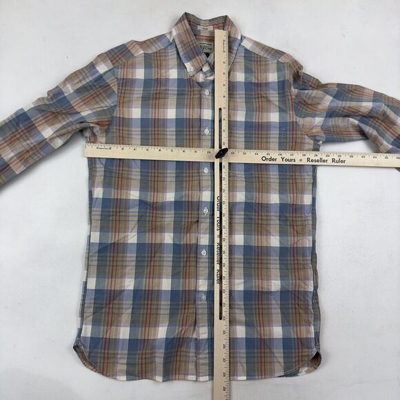 J.Crew SLIM Fit Multicolor Plaid Button Up Shirt 100% Cotton Shirting Size S L/S - Picture 3 of 11